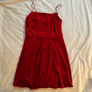 Cute holiday dress red velvet